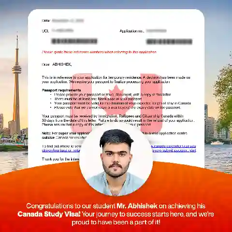 Abhishek Canada Visa