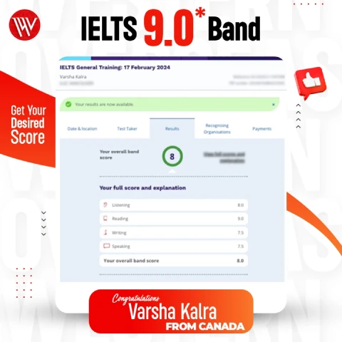 Varsha Kalra Ielts 9